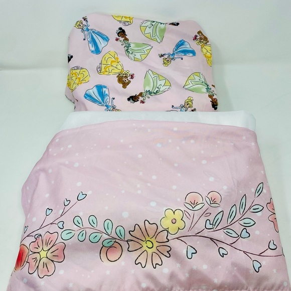 Disney Princess Belle, Tiana, & Cinderella Fitted Crib Sheet & Crib Skirt Bundle - Picture 2 of 6